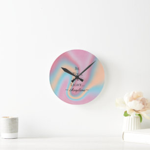 Reloj Redondo Mediano Estética holográfica