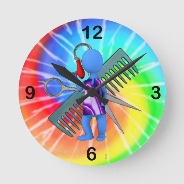 Reloj Redondo Mediano Estilista (Anverso)