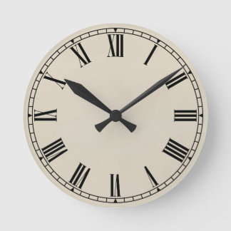 Reloj Redondo Mediano Estilo 01 de la coctelera - Antiqued