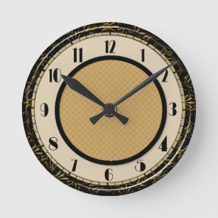 Reloj Redondo Mediano Estilo Art Deco Circular Inteligente