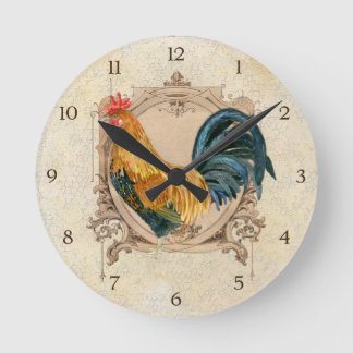 Reloj Redondo Mediano Estilo de la Vintage País Francés Rústico Bar Roos