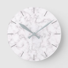 Reloj Redondo Mediano Estilo de mármol elegante