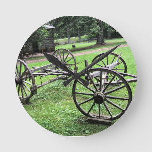 Reloj Redondo Mediano Estilo de vida appalache en Mabry Mill, Virginia