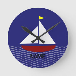 Reloj Redondo Mediano Estilo naval