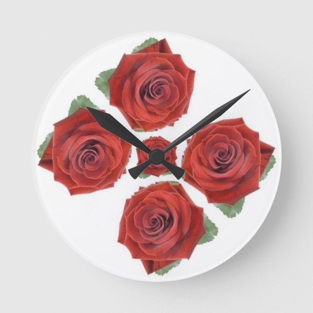 Reloj Redondo Mediano Estilos clásicos Florals (Anverso)