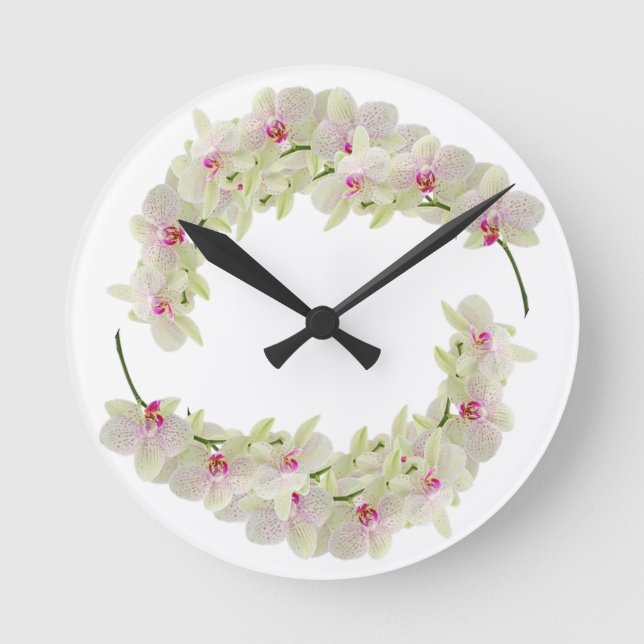 Reloj Redondo Mediano Estilos clásicos Florals (Anverso)