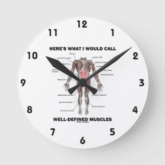 Reloj Redondo Mediano Esto es lo que llamaría músculos bien definidos