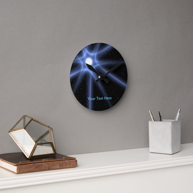 Reloj Redondo Mediano Estrella Brillante (Oficina)