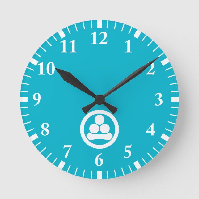 Reloj Redondo Mediano Estrella de Watanabe en círculo (Anverso)