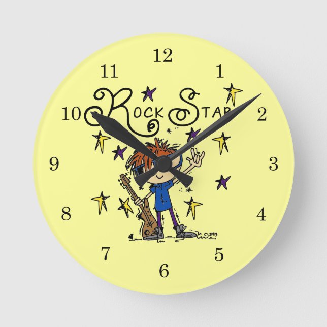 Reloj Redondo Mediano Estrella ropeadora de Redhead Boy (Anverso)