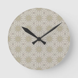 Reloj Redondo Mediano Estrellas de plata brillantes del navidad