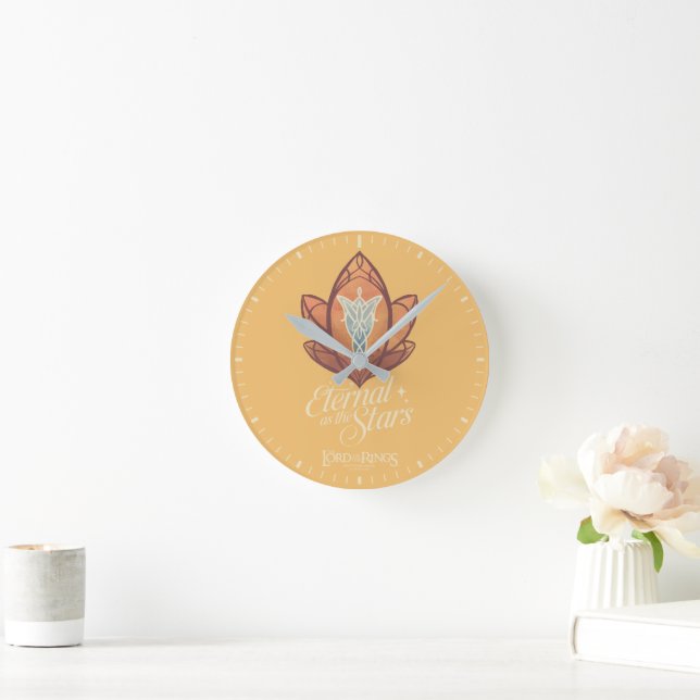 Reloj Redondo Mediano Eterno como las Estrellas Evenstar Gráfico (Hogar)
