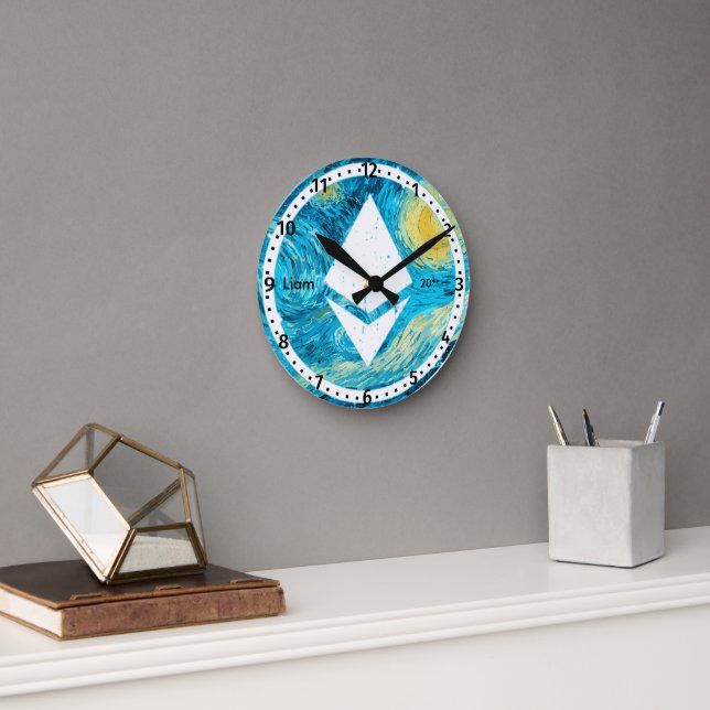 Reloj Redondo Mediano Ethereum Eth Space eWatch (Oficina)