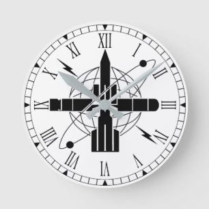 Reloj Redondo Mediano Etiqueta de rama ET
