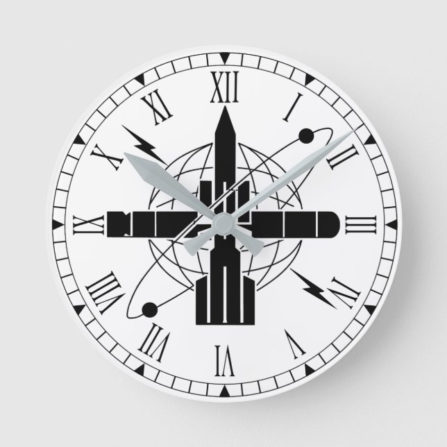 Reloj Redondo Mediano Etiqueta de rama ET (Anverso)