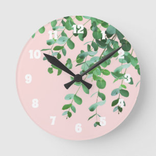 Reloj Redondo Mediano Eucalyptus Rubor Green Delight #1 #folliage #Decor