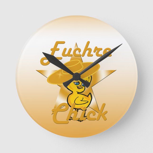 Reloj Redondo Mediano Euchre Chick #10 (Anverso)