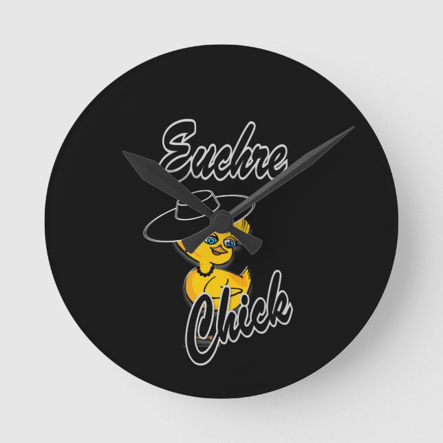 Reloj Redondo Mediano Euchre Chick #4 (Anverso)