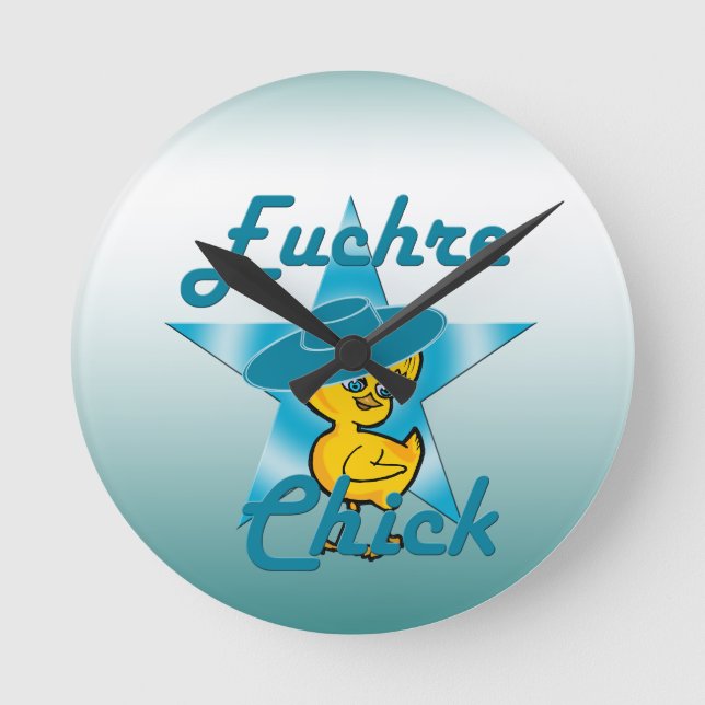 Reloj Redondo Mediano Euchre Chick #7 (Anverso)