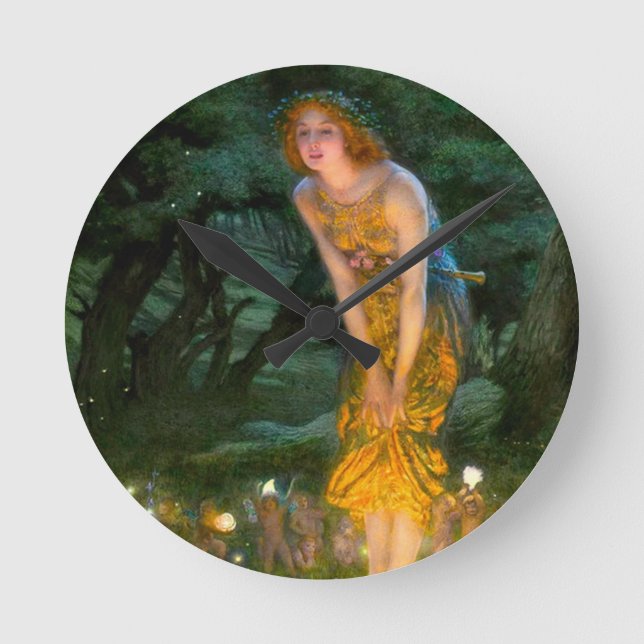 Reloj Redondo Mediano Eve del verano medio Edward Robert Hughes (Anverso)