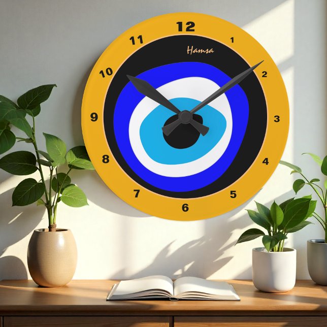 Reloj Redondo Mediano Evil Eye Talisman y Arab Amulet /turco, griego (Subido por el creador)