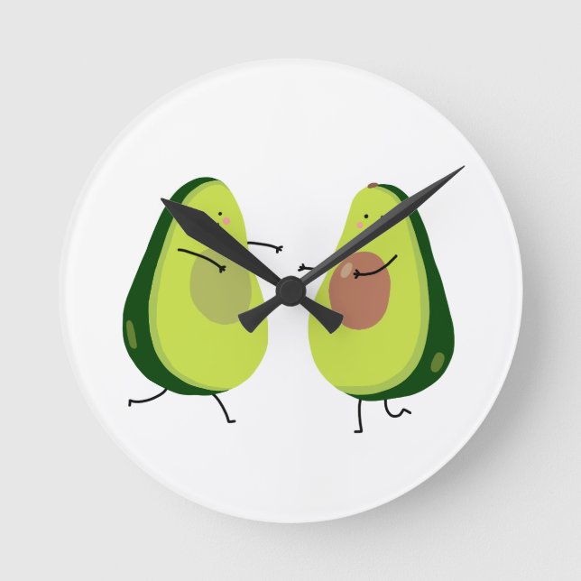RELOJ REDONDO MEDIANO EVITAR EL DISEÑO DE AVOCADO (Anverso)