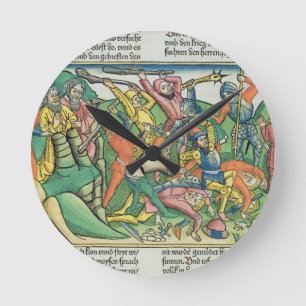 Reloj Redondo Mediano Exodus 17 8-15 Aaron and Hur support Moses' hands