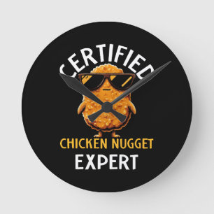 Reloj Redondo Mediano Experto Certificado en Nuggets de Pollo