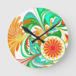 Reloj Redondo Mediano Explosión de cítricos
