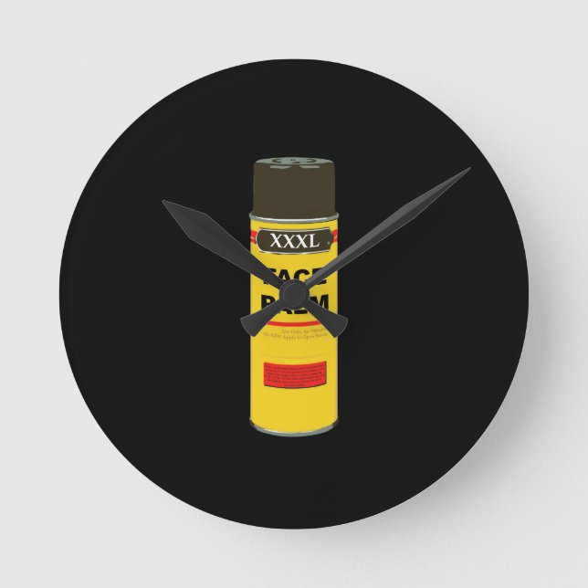 Reloj Redondo Mediano Extra Extra Extra Large can of FACE PALM (Anverso)