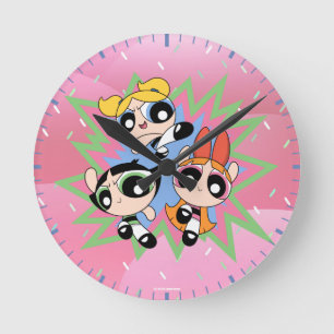 Reloj Redondo Mediano Factor de potencia de Chicas Powerpuff