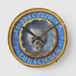 Reloj Redondo Mediano Fallo de manuscrito medieval tardío