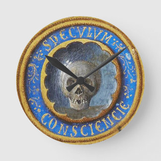 Reloj Redondo Mediano Fallo de manuscrito medieval tardío