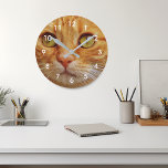 Reloj Redondo Mediano Familia de Mascotas de perros gatos con foto perso<br><div class="desc">Este diseño se creó a través del arte digital. Puede cambiar las fotos en la sección de personalización de esta plantilla. Puede seguir utilizando la opción personalizar. Si necesitas ayuda con la colocación de fotos, por favor envíame un correo electrónico y yo estaría encantado de ayudar. Contáctame en colorflowcreations@gmail.com si...</div>
