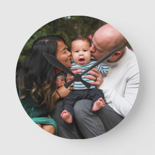 Reloj Redondo Mediano Familia Personalizada personalizado 2 de foto de d