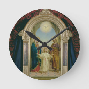 Reloj Redondo Mediano Familia santa, 1898 (tempera en el panel)