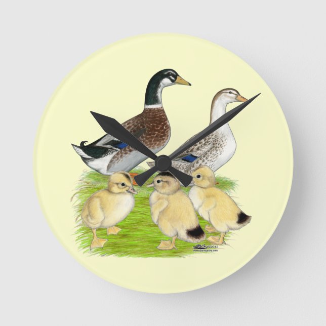 Reloj Redondo Mediano Familia Silver Appleyard (Anverso)