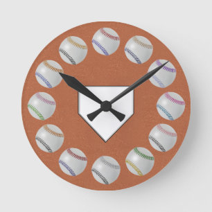 Reloj Redondo Mediano Fan-tastic_home plate_round de bolas