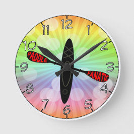 RELOJ REDONDO MEDIANO FANÁTICO DE LA PALETA - LOGOTIPO DEL KAJAK