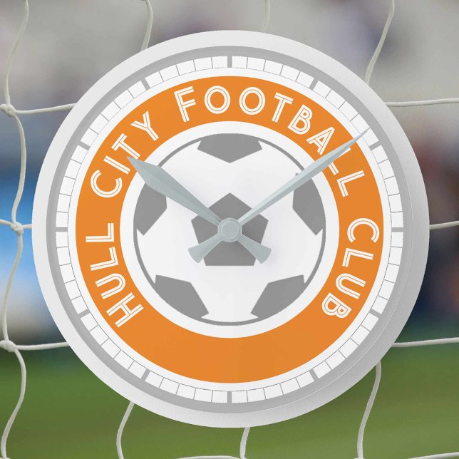 Reloj Redondo Mediano Fanático o hincha de fútbol. Club de Fútbol (Subido por el creador)