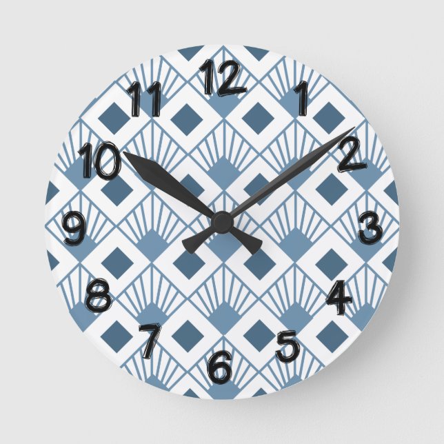 Reloj Redondo Mediano Fans del Art Deco (Anverso)