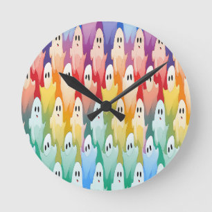 Reloj Redondo Mediano Fantasma arcoiris