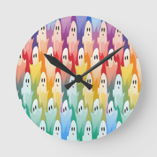 Reloj Redondo Mediano Fantasma arcoiris