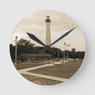 Reloj Redondo Mediano Faro de Cape May
