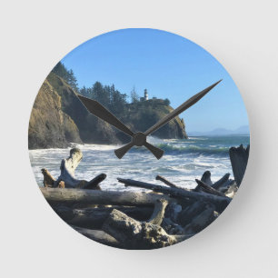 Reloj Redondo Mediano Faro de decepción del Cabo, Washington