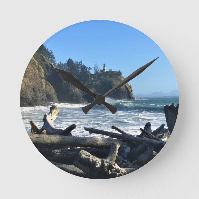Reloj Redondo Mediano Faro de decepción del Cabo, Washington (Anverso)