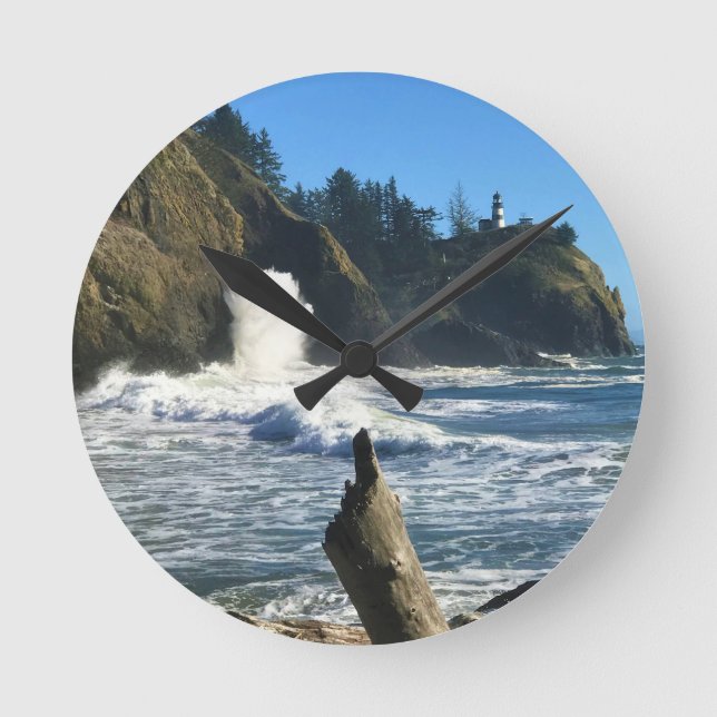 Reloj Redondo Mediano Faro de decepción del Cabo, Washington (Anverso)