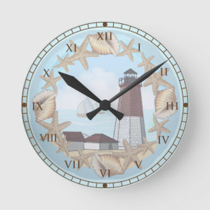 Reloj Redondo Mediano Faro de Point Judith