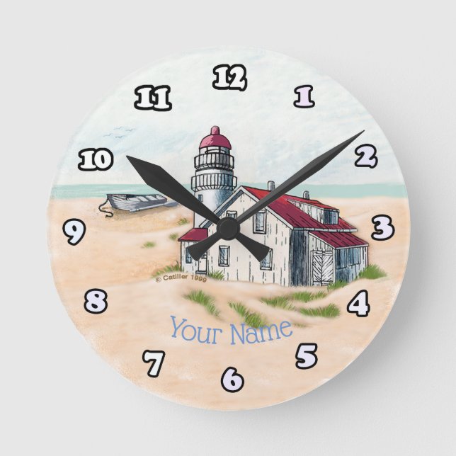 Reloj Redondo Mediano Faro del mediodía  (Anverso)