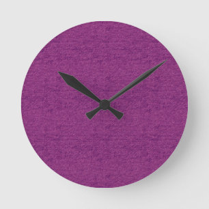 Reloj Redondo Mediano Faux Magenta Denim Clock